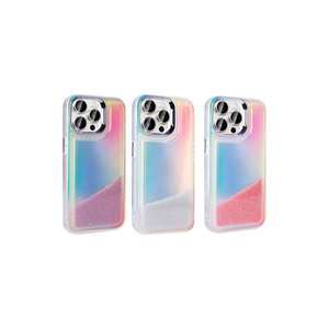 เคสกันกระแทกสำหรับ iPhone 15 PRO MAX กันกระแทกสำหรับถุงลมนิรภัยที่มีดีไซน์ลูกปัดที่ทันสมัยฝาหลัง-สีชมพูใช้ได้กับรุ่นมือถือ - Product Image 3