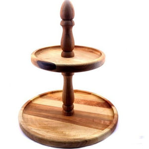 Attractive Design Wooden Square Cake <b>Stand</b> Wood <b>Cupcake</b> Display Riser Dessert Serving Tray For Parties & Kitchen Decor On Sale - Product Image 4