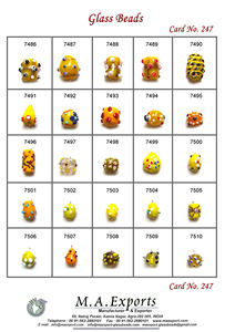 Perles de verre de décoration en pointillés au design unique pour la fabrication de bijoux Perles de verre en pointillés attrayantes pour la fabrication de bracelets - Product Image 5