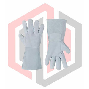 Gants en cuir fendu pour pompiers et soudeurs, antidérapants, résistants à la chaleur, résistants aux déchirures, anti-coupures, respirants, sans silicone - Product Image 4