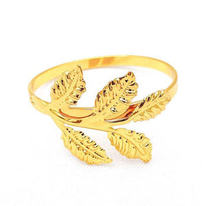 Anillo de Servilleta Decorativo Dorado Hecho a Mano, Decoración de Mesa para el Hogar, Fiestas, Hoteles y Restaurantes - Product Image 4