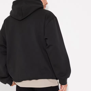 Thermique pour hommes 100% coton Logo personnalisé poches d'épaule tombantes pull oversize fonctionnel sweat à capuche lourd pour hommes sweat - Product Image 6