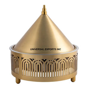 Stainless Steel Designer Hotpot Silver Finished Handmade Casserole Superior Quality Decorative Metal <b>Food</b> <b>Warmer</b> - Product Image 4