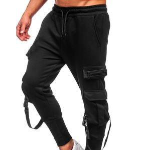 Pantalones Jogger Casuales de Lona para Hombre al por Mayor, Ajuste Delgado Personalizado con Cordón y Bolsillos, Ideales para Correr, Entrenar, Gimnasio y Fitness, de Secado Rápido 2026 - Product Image 3