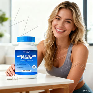 Özel Whey <span class=keywords><strong>Protein</strong></span> Tozu Kapsülleri OEM ODM Özel Etiket Fitness Enerji ve Antrenman İyileşmesi - Product Image 1