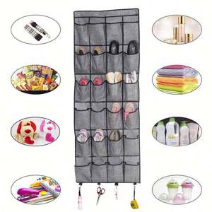 Organizador de Zapatos para Puerta, 24 Bolsillos Grandes de Tela, Accesorio de Almacenamiento para Armario, Colgador de Zapatos - Product Image 6