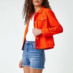 Chaqueta Vaquera para Mujer, Tejida, 100% Poliéster, Transpirable, Impermeable, Cortavientos, Forro Polar, Más Vendida al por Mayor - Product Image 2