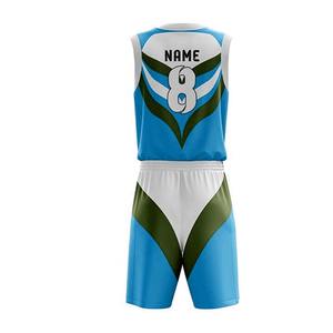 Uniforme de basket-ball pour hommes brodé sur mesure OEM short de sport d'été brillant et respirant avec genouillères de longueur moyenne - Product Image 5