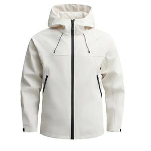 Chaqueta Cortavientos de Invierno para Hombre, Táctica, Impermeable, de Tejido Softshell, Ecológica y Transpirable, con Capucha Bordada - Product Image 2