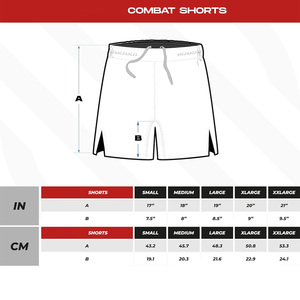 Pantalones cortos de boxeo personalizados para hombres, material transpirable OEM para entrenar combates y peleas con marca de etiqueta privada - Product Image 6