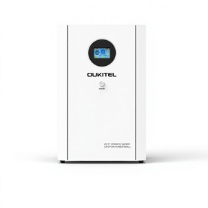 แบตเตอรี่ลิเธียม <span class=keywords><strong>Oukitel</strong></span> 5.12KWh สำหรับติดผนัง <span class=keywords><strong>25</strong></span>.6V ระบบกักเก็บพลังงานแสงอาทิตย์แบบ Deep Cycle พร้อม CAN RS485 สำหรับอินเวอร์เตอร์บ้าน - Product Image 1