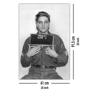 Affiche photo de police de l'arrestation d'Elvis Presley pour décoration murale - Product Image 1