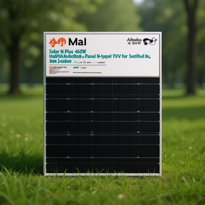 แผงโซลาร์เซลล์ Solar N Plus 460W โมโนคริสตัลไลน์ชนิด N แบบฮาล์ฟเซลล์ พร้อมกล่องเชื่อมต่อ IP67 ได้รับการรับรองมาตรฐาน TUV - Product Image 3