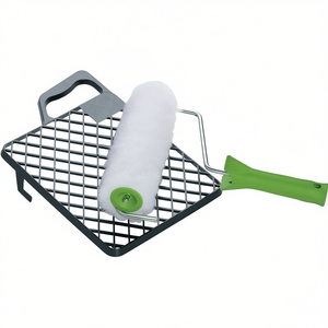 Vestan 240mm Width 20mm Pile Height 43mm Core Diameter <b>Paint</b> Roller <b>Set</b> with Scraper Grid NLLE Craft Supplies - Product Image 3