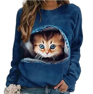 LOW MOQ Venta caliente logotipo personalizado All Over Print Animal 3D diseño al por mayor mujeres sudaderas sublimación 3D impreso sudaderas - Product Image 6