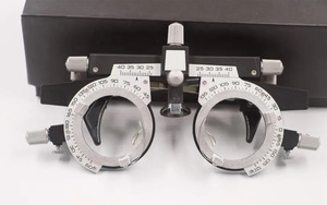 Juego de lentes de prueba ajustables de fabricación SS, equipo oftálmico convexo doble para optometría ocular, caja de optometría, prueba ocular - Product Image 2