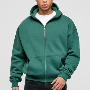 Pull à fermeture éclair avec capuche, cardigan en cachemire doux tricoté, sweat-shirts pour homme, sweats à capuche de haute qualité, logo personnalisé, manches longues à capuche pour homme - Product Image 1