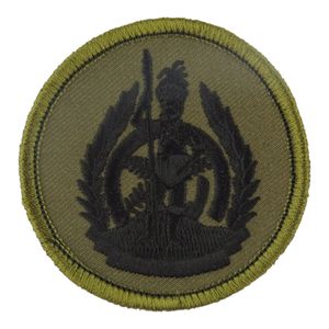 Insigne de bras du Royal Logistic Corps 16 Regiment Brodé à la machine Rouge Bleu Fait Durable Nylon Polyester Taille personnalisable Haute - Product Image 1