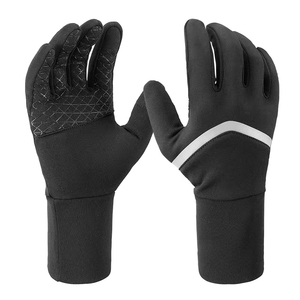 Good Quality Unisex Outdoor Running Gloves with Silicon Touch Screen Custom Logo Wholesale for Men and Women Jogging Hiking - Product Image 2