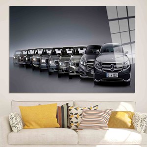 Lienzo de la Serie E de Mercedes Benz: Elegante Impresión Personalizada para Garaje, ARTE EN VIDRIO TEMPLADO - Product Image 1