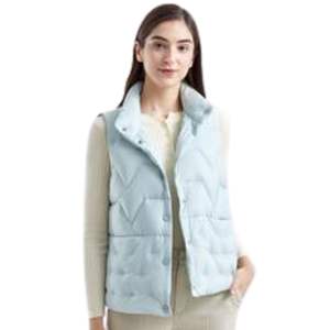 Chaleco Gillet para mujer, chaleco ligero personalizado de Invierno para mujer, chaleco de burbuja sin mangas con logotipo suave, chaqueta para mujer - Product Image 3