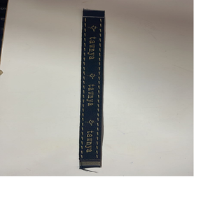 Rubans en organza 100% coton à face unique avec logo brodé personnalisé pour l'emballage de cadeaux et les promotions - Product Image 5