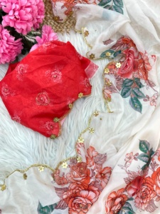 ผ้าส่าหรีสำหรับผู้หญิงผ้าพิมพ์ลายดิจิทัลผ้าทอจากผู้ผลิตแฟชั่น - Product Image 4