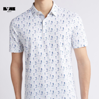 Camiseta Casual de Alta Calidad para Hombre, Corte Ajustado, Talla Personalizada, Transpirable, para Golf, con Estampado de Leopardo, Tejido de Punto Comprimido