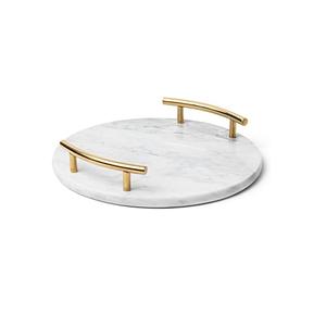 Plateau en métal galvanisé glamour pour bar plateau de nourriture décoré pour servir de la nourriture et des boissons pour les centres de table de décoration de maison et de mariage - Product Image 4