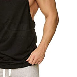 Camiseta sin Mangas para Hombre, Precio al por Mayor, Tejida, Informal, Transpirable, Ecológica, de Alta Calidad, en Tela de Algodón y Poliéster, Nuevo Diseño para Venta en Línea - Product Image 6