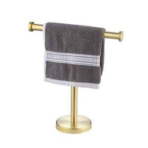 ที่วางผ้าขนหนูทองเหลืองแท้สำหรับห้องน้ำโรงแรม ดีไซน์ทนทาน ให้โซลูชั่นการจัดเก็บที่หรูหราสำหรับการใช้งานในชีวิตประจำวัน - Product Image 4