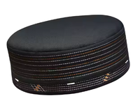 Chapeau Kufi Wajdaan léger pour homme - Fait main, sur mesure, Kufi islamique en polyester/coton respirant, motif géométrique, toutes saisons
