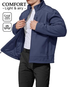 Veste Softshell à Capuche pour Homme, Fabrication de Vêtements Personnalisés, Respirante, Imperméable, Écologique, Coupe-Vent, Casual, Fermeture Éclair sur le Devant, Hiver - Product Image 2