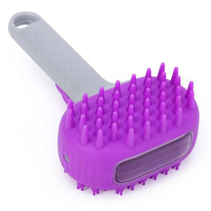 Pet Dog & Cat Shower Bathing <b>Brush</b> with Food-grade Silicone PC for Massage Cleaning & <b>Scrubbing</b> Aid - Product Image 4