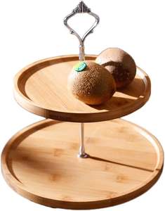 High Quality Round Shaped 4 <b>Tier</b> Wooden <b>Cake</b> Stand Simple and Attractive Look Most Sustainable Direct Factory Price - Product Image 6