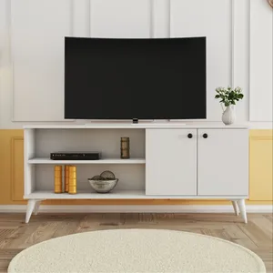 Afossa Modern TV Stand Living Room Furniture Wood TV Cabinet Wooden Style Coffee Scandinavian Adjustable Dimensions