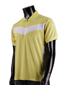 Vente en gros de demi-manches pour hommes pour polos anti-rides coton/élasthanne nouveau style de pull à col montant et fermeture éclair à manches courtes - Product Image 2