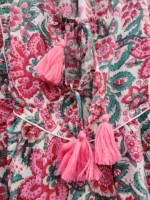 Belle robe longue d'été coréenne en coton lavable et écologique pour femmes, style bohème