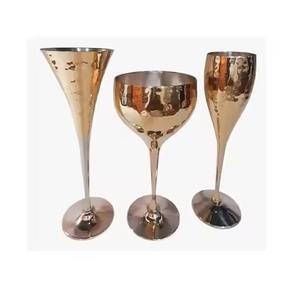 Copa de vino de diseño elegante taza de metal para beber con acero inoxidable pulido para fiesta de boda y uso de regalo - Product Image 6