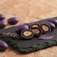 Dragées d'amandes enrobées de chocolat violet en vrac 1kg+ Couleurs pastel et vives assorties Dragées d'amandes en gros Confiserie