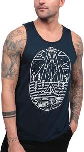 Camisetas sin mangas gráficas de primera calidad para hombre, diseño de punto transpirable de estilo playero informal de verano, talla grande - Product Image 5