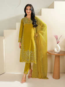 Shalwar Kameez Dupatta de 3 Piezas para Mujer, Tela de Primera Calidad, Estilo Casual, Transpirable, de Secado Rápido, Ligero, para Toda Temporada - Product Image 5