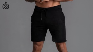 Verano 2025 nuevo Color sólido personalizado Joggers polar Casual deportes cordón ropa de calle pantalones cortos de lana hombres - Product Image 6