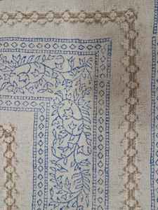 Nappe en coton indien fait à la main Boho Floral impression de bloc de main Unique pour la décoration de la maison nappe à usage domestique - Product Image 3