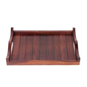 Plateaux de service en bois artisanaux exquis Rosewood Elegance Beechwood Fusion Parfait pour la maison Restaurants hôtels bureaux - Product Image 4