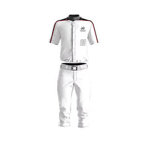 Nuevo Diseño de Uniformes de Béisbol con Cuello en V, Personalizables, Transpirables, de Secado Rápido y Alta Calidad, 100% Poliéster, Venta al Por Mayor - Product Image 1