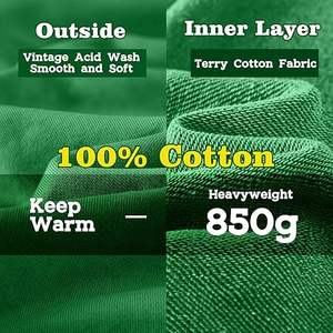 Custom Bulk Acid Wash Hoodie for Men Oversized Vintage Streetwear Pullover Fashion Hoodies Factory Wholesale <b>Maker</b> - Product Image 6