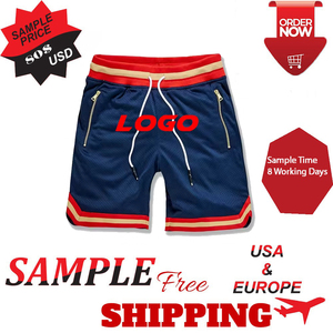 Short de basketball personnalisé pour hommes, sports d'été, gym, maille écologique, mode décontractée avec imprimé solide - Product Image 6