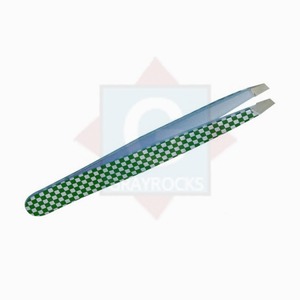 Pince à sourcils de haute qualité en acier inoxydable pointe inclinée pince à sourcils beauté - Product Image 2