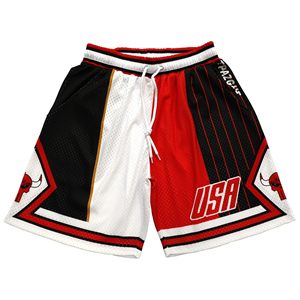 Short de basket rétro unisexe en maille extensible, short de course athlétique avec double poches et cordon de serrage - Product Image 2